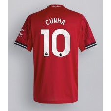 Manchester United Matheus Cunha #10 Hjemmedrakt 2025-26 Kortermet